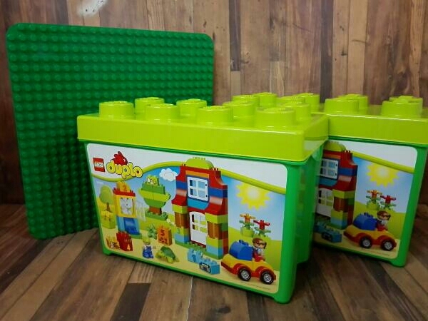 最新買取実績 2個セット レゴ デュプロ みどりのコンテナスーパーデラックス 10580 正規品 おまけの基板付き 人気 廃番品 レゴブロック高価買取 の専門店なら Lego買取センター